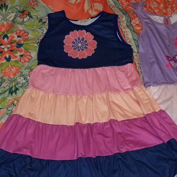 Three girls boutique outfits from Zulily sz 10 - Picture 3 of 7